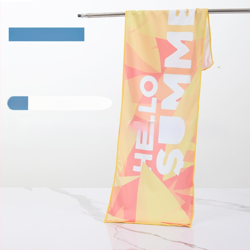 Sporta dvielis no mikrošķiedras, dzesējošā funkcija, sublimācijas apdruka, 50 g, Pretty Doll