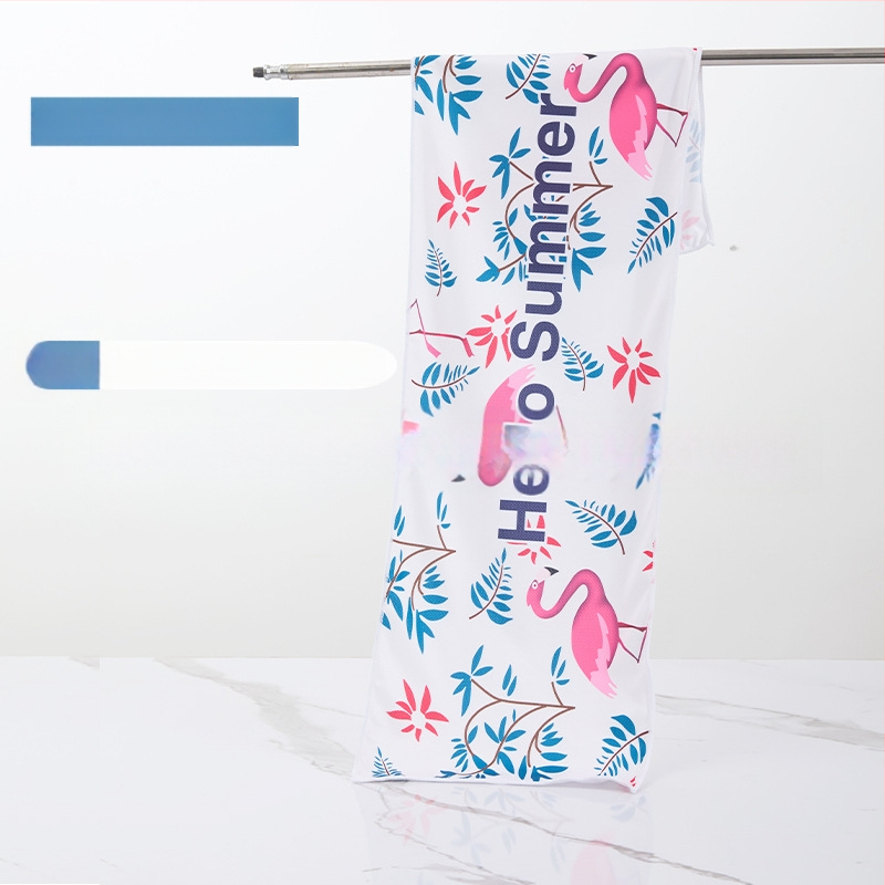 Sporta dvielis no mikrošķiedras, dzesējošā funkcija, sublimācijas apdruka, 50 g, Pretty Doll