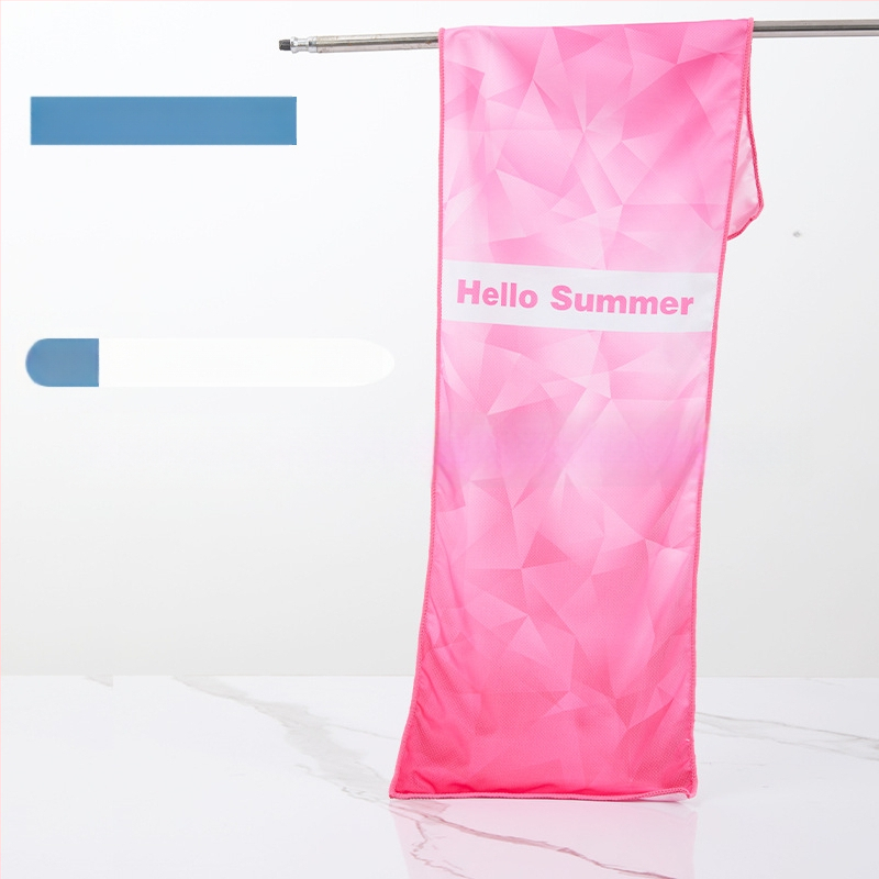 Sporta dvielis no mikrošķiedras, dzesējošā funkcija, sublimācijas apdruka, 50 g, Pretty Doll