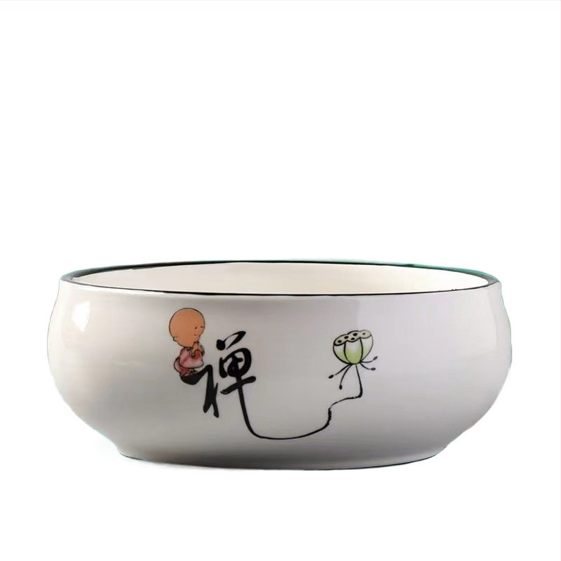 Keramički čajni sud za pranje s posudom za ostatke čaja i pepelnik – dodaci Kung Fu čaj seta