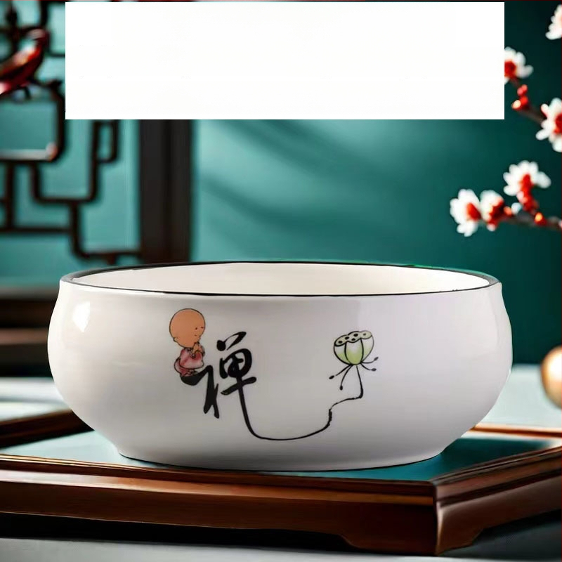 Keramički čajni sud za pranje s posudom za ostatke čaja i pepelnik – dodaci Kung Fu čaj seta