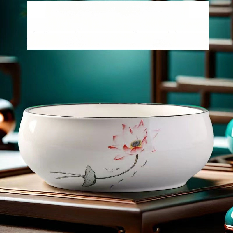 Keramički čajni sud za pranje s posudom za ostatke čaja i pepelnik – dodaci Kung Fu čaj seta