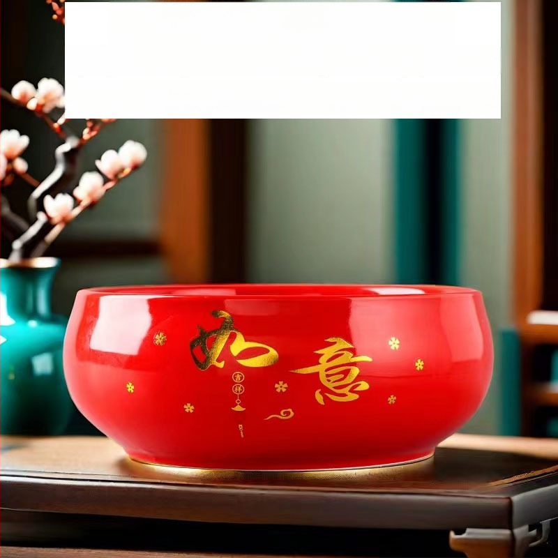 Keramički čajni sud za pranje s posudom za ostatke čaja i pepelnik – dodaci Kung Fu čaj seta