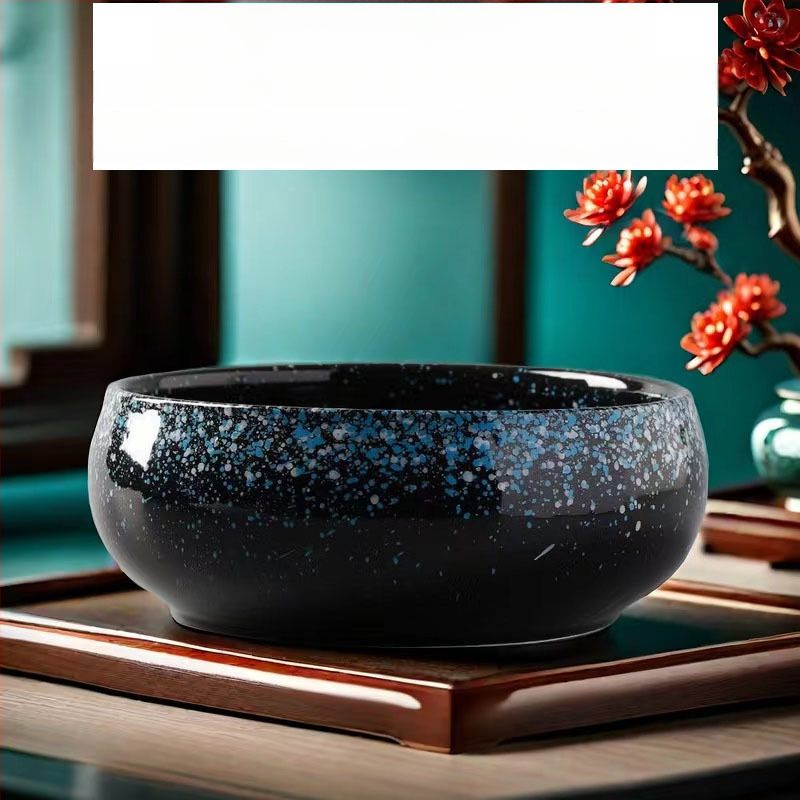 Keramički čajni sud za pranje s posudom za ostatke čaja i pepelnik – dodaci Kung Fu čaj seta