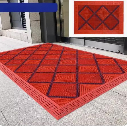 Vratna prostirka za komercijalnu i kućnu upotrebu, plastična, geometrijski uzorak, strojno tkanje, prilagodljiva (Proljeće 2021)