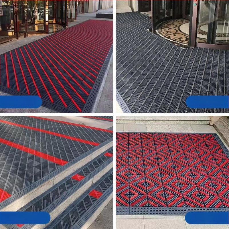 Vratna prostirka za komercijalnu i kućnu upotrebu, plastična, geometrijski uzorak, strojno tkanje, prilagodljiva (Proljeće 2021)