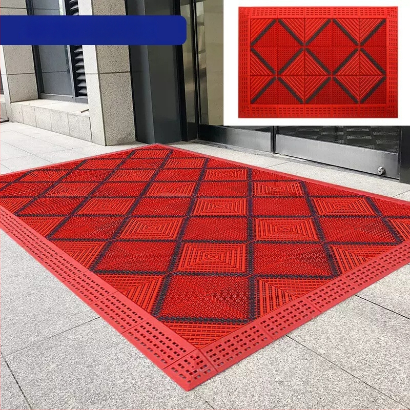 Vratna prostirka za komercijalnu i kućnu upotrebu, plastična, geometrijski uzorak, strojno tkanje, prilagodljiva (Proljeće 2021)