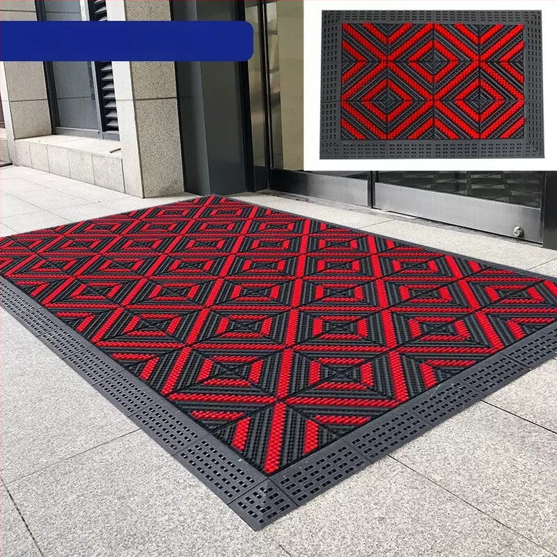 Vratna prostirka za komercijalnu i kućnu upotrebu, plastična, geometrijski uzorak, strojno tkanje, prilagodljiva (Proljeće 2021)