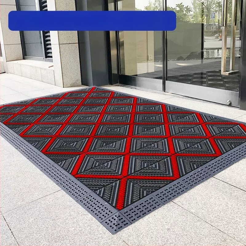 Vratna prostirka za komercijalnu i kućnu upotrebu, plastična, geometrijski uzorak, strojno tkanje, prilagodljiva (Proljeće 2021)