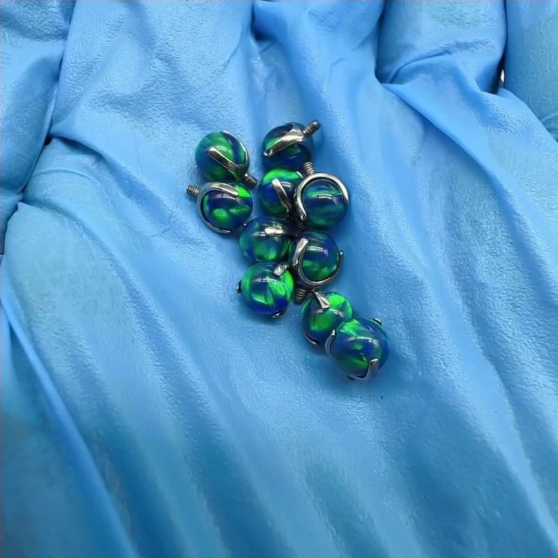 Lip nails za kosti uha – titanijeva zlitina, polirano, geometrijski stil, unisex