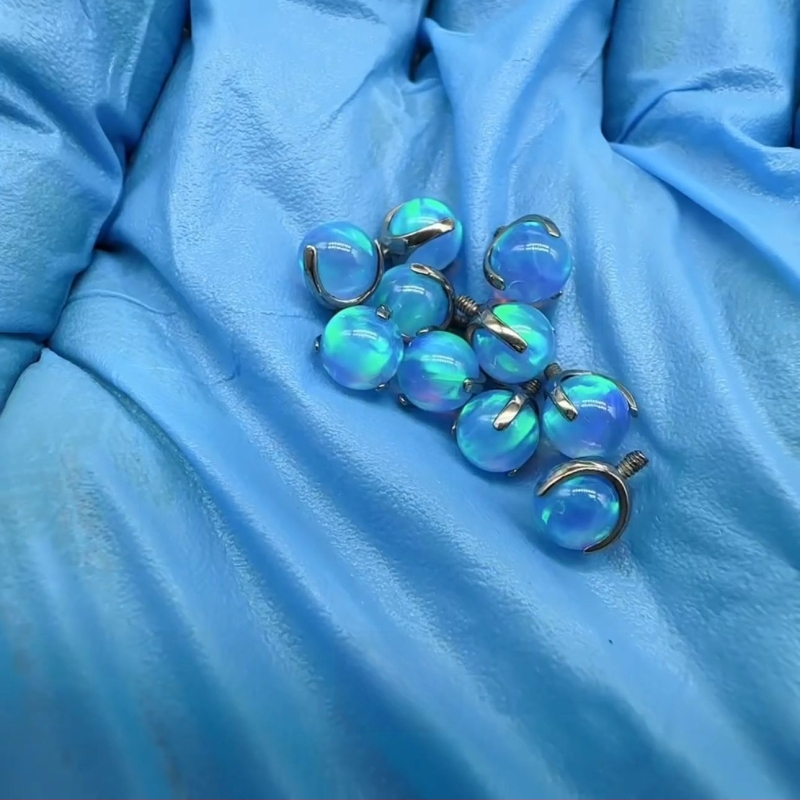 Lip nails za kosti uha – titanijeva zlitina, polirano, geometrijski stil, unisex