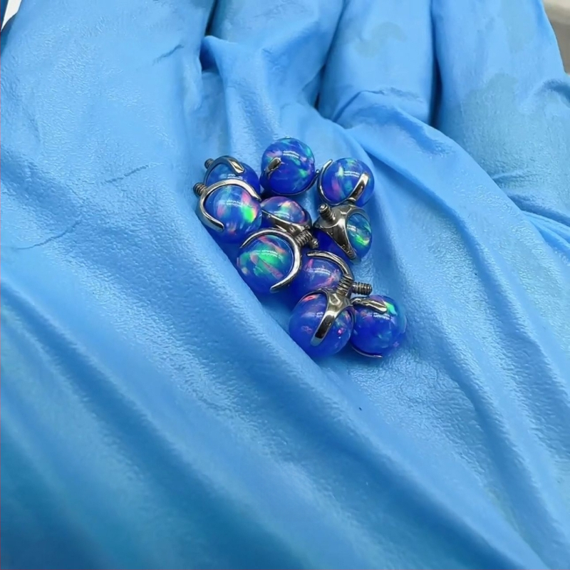 Lip nails za kosti uha – titanijeva zlitina, polirano, geometrijski stil, unisex