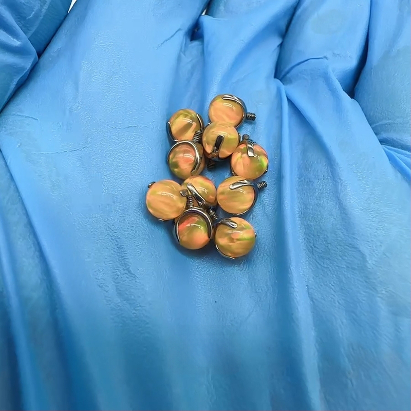 Lip nails za kosti uha – titanijeva zlitina, polirano, geometrijski stil, unisex