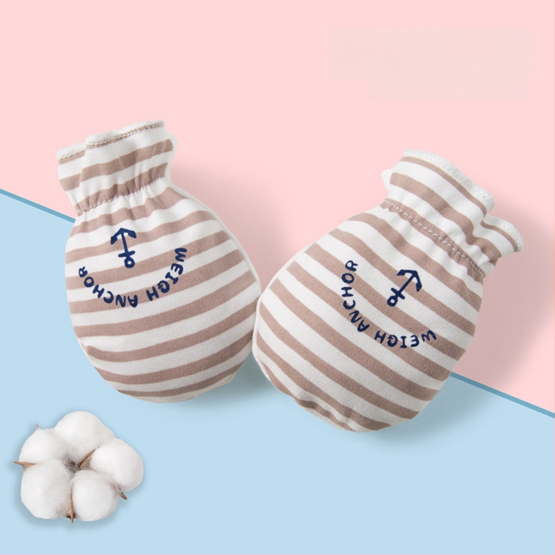 Naujagimių anti-scratch pirštinių komplektas - 100% medvilnė, kvėpuojanti, aukšta elastinė, įtraukti kojų uždangalai, unisex, visiems sezonams