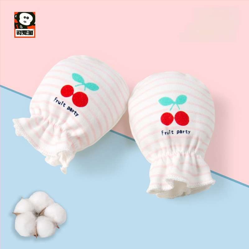 Naujagimių anti-scratch pirštinių komplektas - 100% medvilnė, kvėpuojanti, aukšta elastinė, įtraukti kojų uždangalai, unisex, visiems sezonams