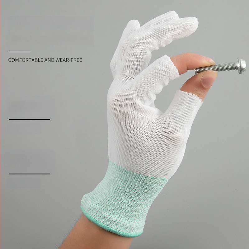 Mănuși de muncă din piele de vițel pentru curieri – rezistente la uzură, antiderapante, pentru sortare și ambalare