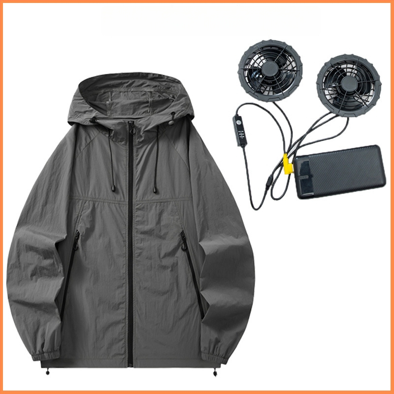 Neilona jaka ar kapuci – ultra plāna, elpojoša, ar rāvējslēdzēja kabatām