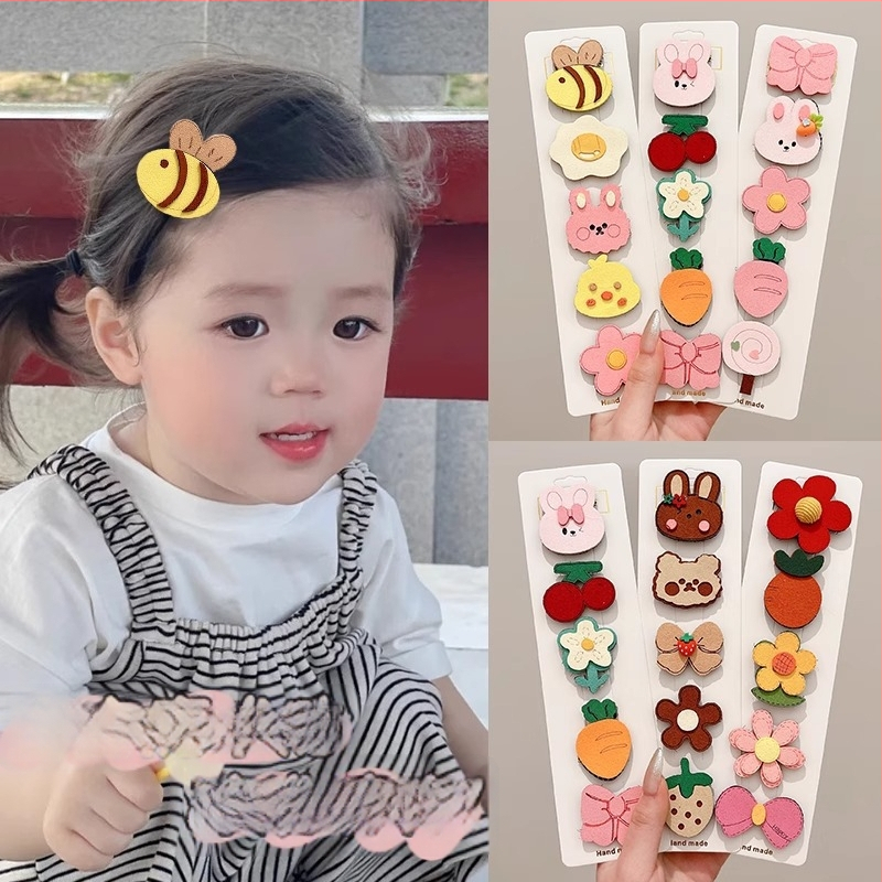 Bērnu matu klipses ar Velcro – sānu klips, roku darbs, sajaukta materiāla, Oh Yang Jewelry