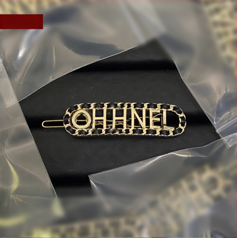 Misiņa matu sprādze ar vara sakausējuma inlay, sānu knaible ar dubulto C burta, elektroplatinga pārklājums, svaigs un salds stils, sievietēm galvas rotas