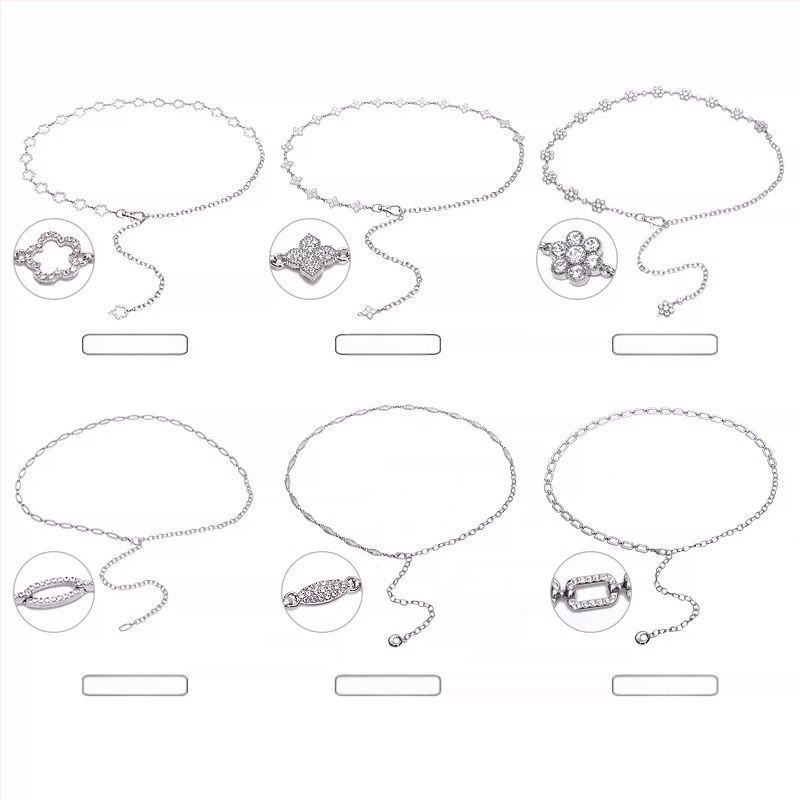 Moteriška juosmens grandinė su perlais ir krištolais, metalinė, vienos kilpos dizainas