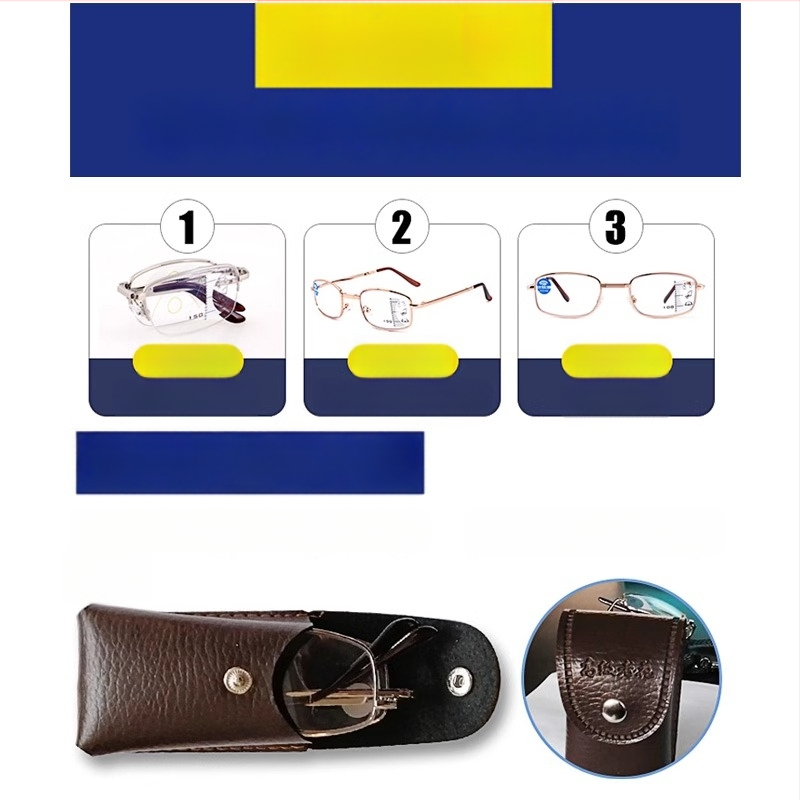 Lasīšanas brilles ar anti-zilu gaismu, divuzmantošana tālumam un tuvumam, pilns rāmis no TR+metāla, kvadrāta rāmis — 2025. gada pavasaris