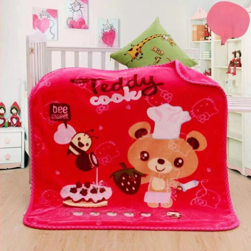 Raschel antklodė, cheminiai pluoštai, 500-800 g, skirta 1-3 metų amžiaus, animacinio stiliaus