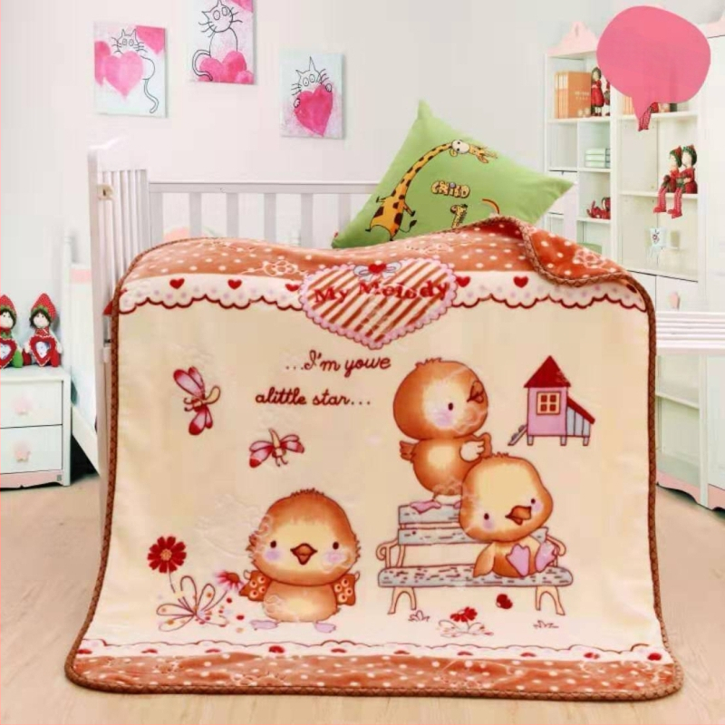 Raschel antklodė, cheminiai pluoštai, 500-800 g, skirta 1-3 metų amžiaus, animacinio stiliaus