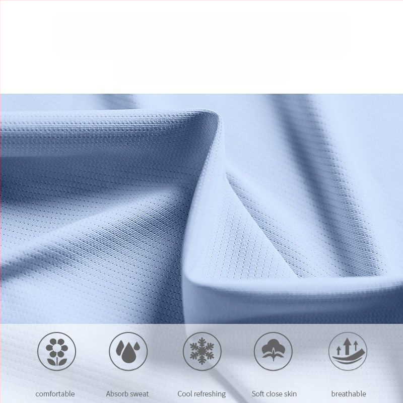 Vīriešu ātri žūstošs T-krekls no ice silk, elpojošs, brīvs piegriezums