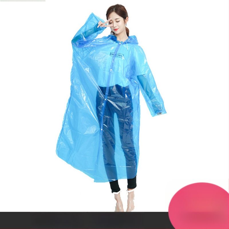 Lietus pončo tūrisma vajadzībām — atkārtoti lietojams, bieza auduma ar ietekmes audumu, pieaugušajiem, ārējiem pārgājieniem