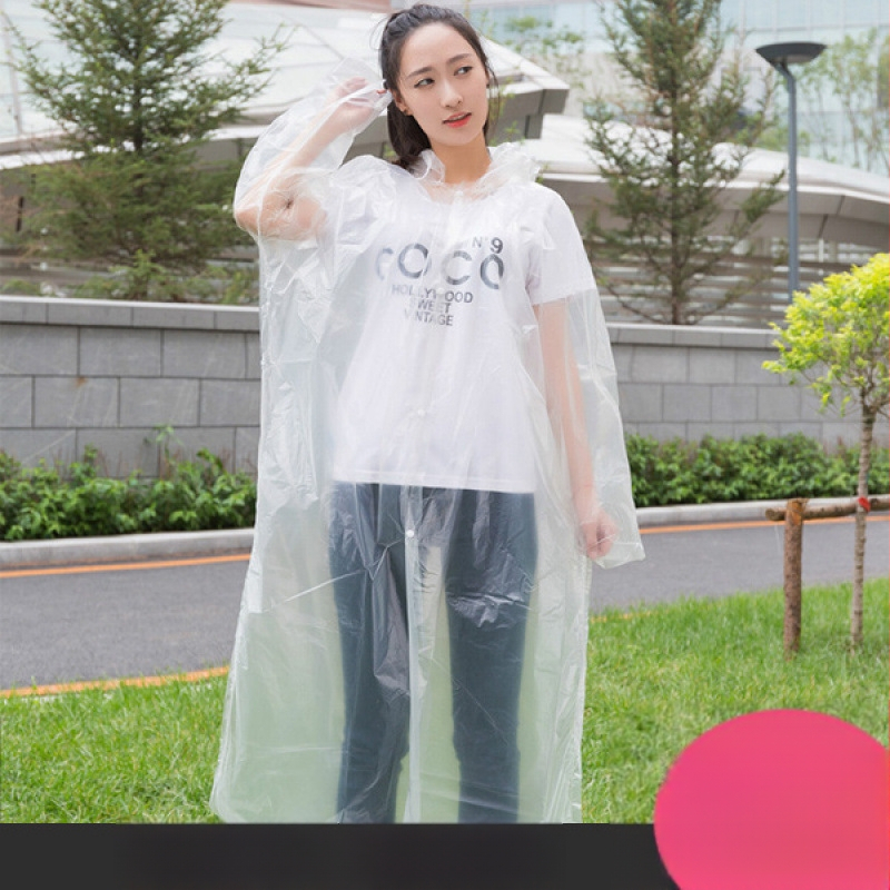 Lietus pončo tūrisma vajadzībām — atkārtoti lietojams, bieza auduma ar ietekmes audumu, pieaugušajiem, ārējiem pārgājieniem