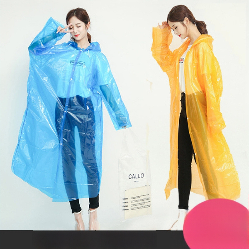 Lietus pončo tūrisma vajadzībām — atkārtoti lietojams, bieza auduma ar ietekmes audumu, pieaugušajiem, ārējiem pārgājieniem