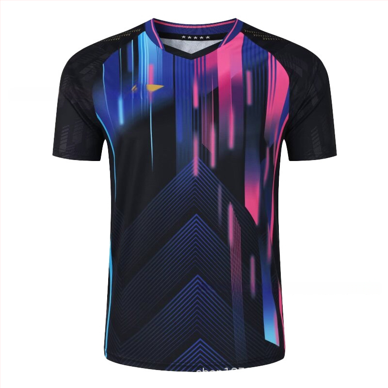 Stalo teniso trumpų rankovių treniruočių komplektas – Unisex, greitai džiūstantis poliesterio mišinys, 95–100% poliesteris, pavasaris–ruduo, suaugusiems ir vaikams