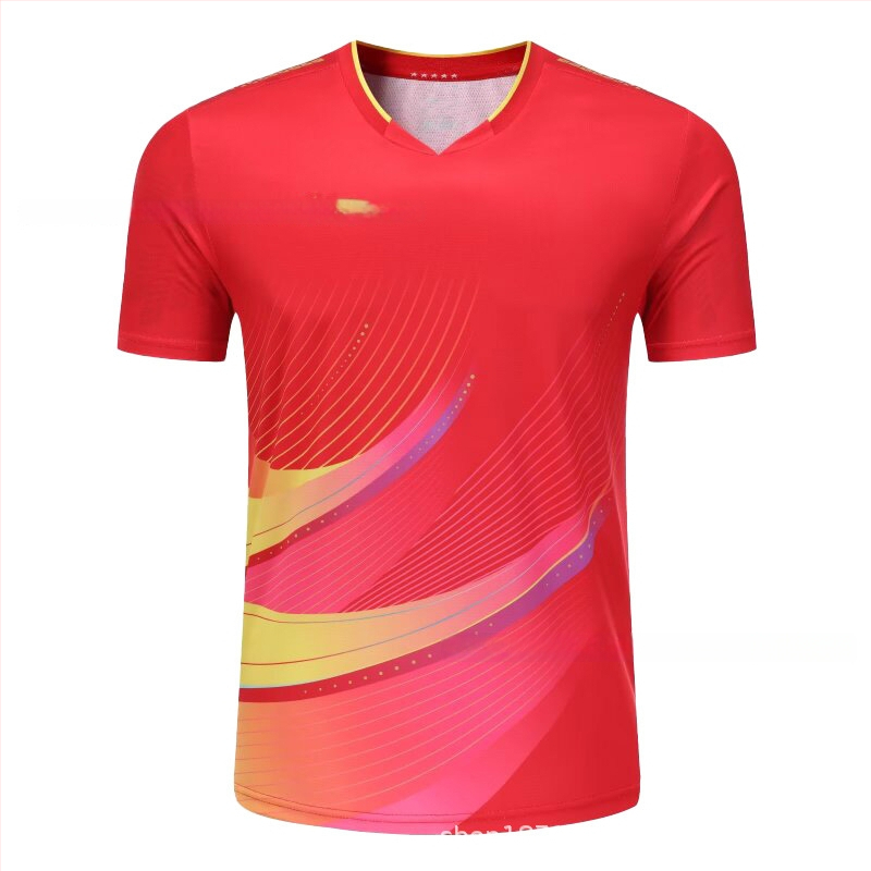 Stalo teniso trumpų rankovių treniruočių komplektas – Unisex, greitai džiūstantis poliesterio mišinys, 95–100% poliesteris, pavasaris–ruduo, suaugusiems ir vaikams