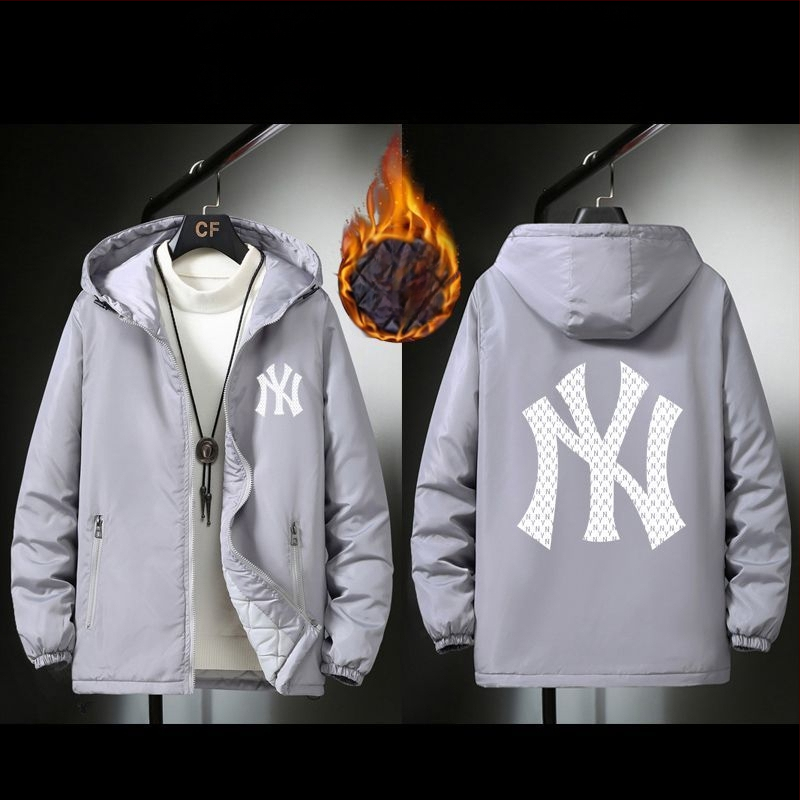 Jachetă bărbați cu glugă – rezistentă la vânt, caldă, poliester, îmbrăcare exterioară de iarnă, stil urban tineret