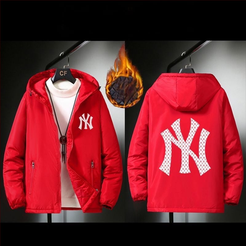 Jachetă bărbați cu glugă – rezistentă la vânt, caldă, poliester, îmbrăcare exterioară de iarnă, stil urban tineret