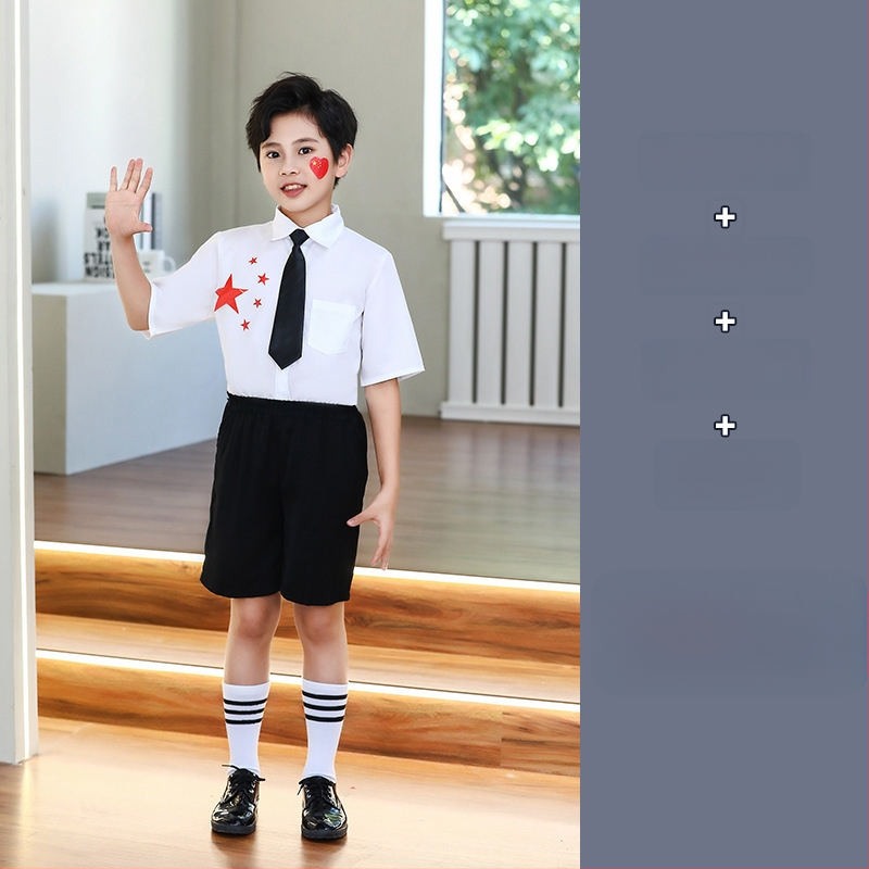 Vaikų sceniniai kostiumai chorai ir recitacijai, nuo darželio iki gimnazijos, medvilnės audinys su 80% poliesterio, tinkami cheerleading, 8+ metų (aukštis virš 140 cm), Ruduo 2025