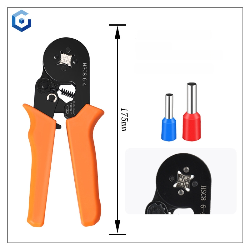 Jingyue Electric Terminālu presēšanas knaibles caurulīšu termināļiem — īpaša presēšana caurulīšu termināļiem; Sastāvs: niķeļa-hroma sakausējuma tērauds; Svars: 0,378