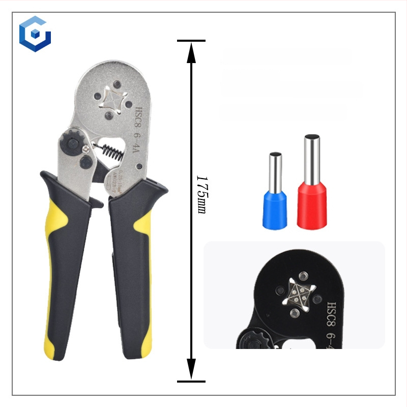 Jingyue Electric Terminālu presēšanas knaibles caurulīšu termināļiem — īpaša presēšana caurulīšu termināļiem; Sastāvs: niķeļa-hroma sakausējuma tērauds; Svars: 0,378