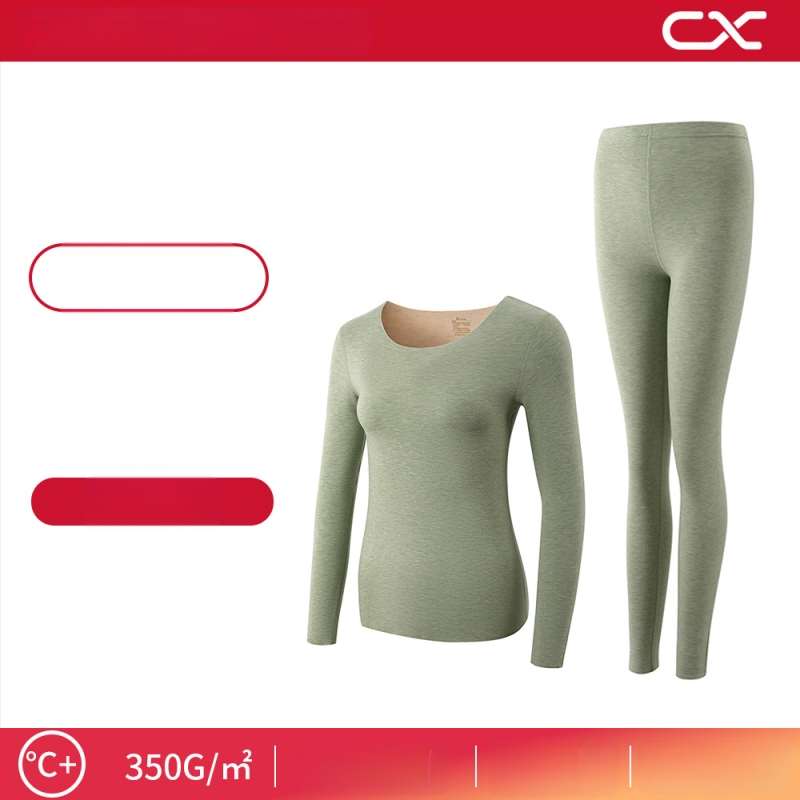 Termiska bāzes komplekts sievietēm no kašmīra un zīda, garas piedurknes, garas bikses, ekstra biezs