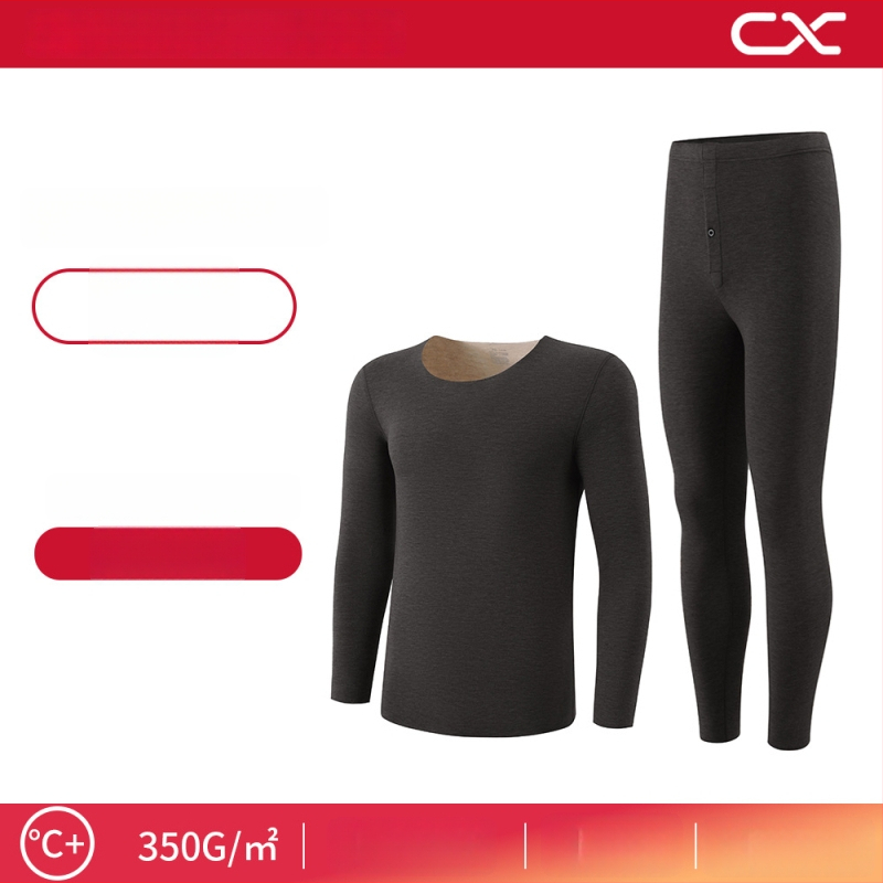 Termiska bāzes komplekts sievietēm no kašmīra un zīda, garas piedurknes, garas bikses, ekstra biezs