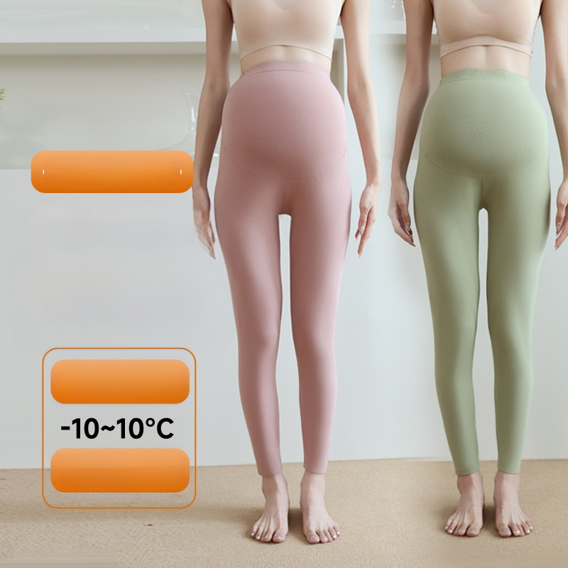 Grūtnieču kokvilnas siltās bikses, 90–95% kokvilna, vēdera atbalsts, vidēja biezuma, rudens–ziemas 2025, pieguļošs piegriezums