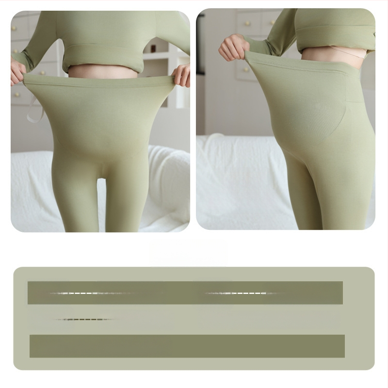 Grūtnieču kokvilnas siltās bikses, 90–95% kokvilna, vēdera atbalsts, vidēja biezuma, rudens–ziemas 2025, pieguļošs piegriezums