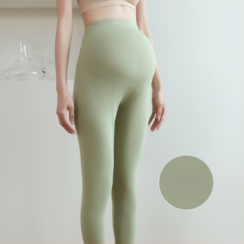 Grūtnieču kokvilnas siltās bikses, 90–95% kokvilna, vēdera atbalsts, vidēja biezuma, rudens–ziemas 2025, pieguļošs piegriezums