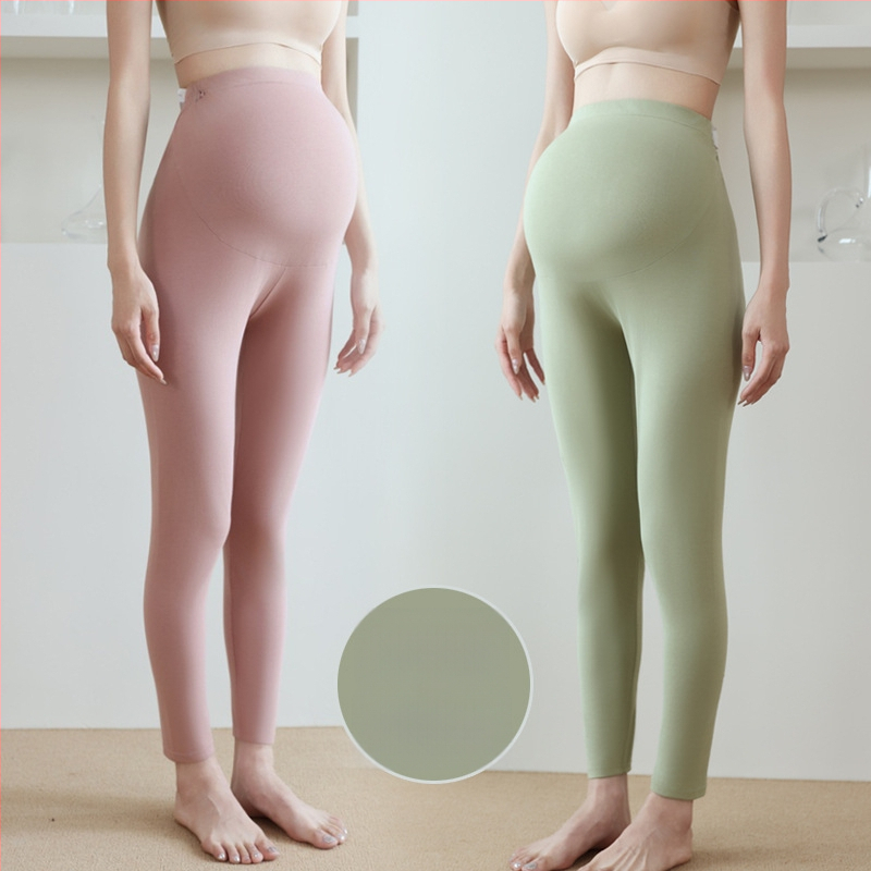 Grūtnieču kokvilnas siltās bikses, 90–95% kokvilna, vēdera atbalsts, vidēja biezuma, rudens–ziemas 2025, pieguļošs piegriezums