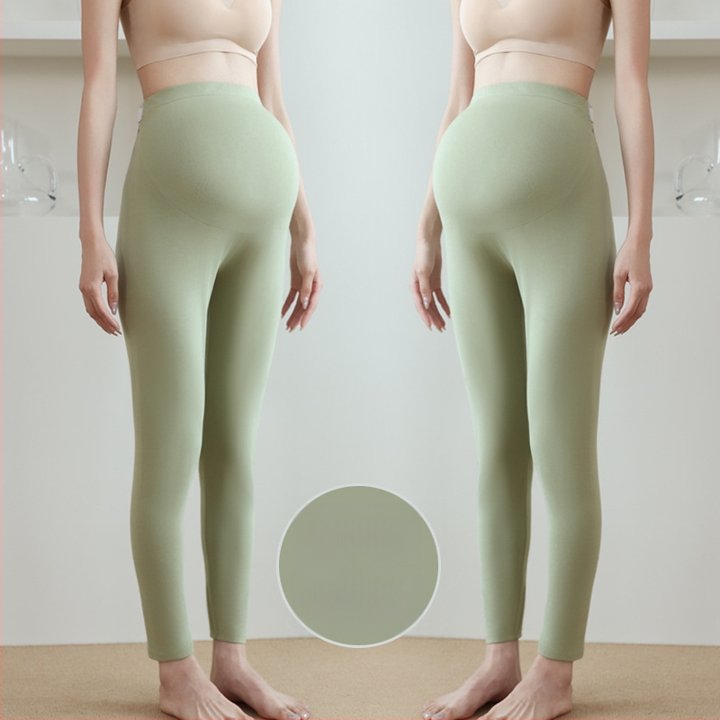 Grūtnieču kokvilnas siltās bikses, 90–95% kokvilna, vēdera atbalsts, vidēja biezuma, rudens–ziemas 2025, pieguļošs piegriezums