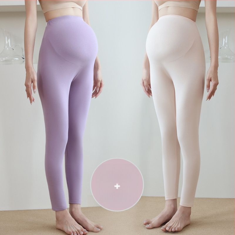 Grūtnieču kokvilnas siltās bikses, 90–95% kokvilna, vēdera atbalsts, vidēja biezuma, rudens–ziemas 2025, pieguļošs piegriezums