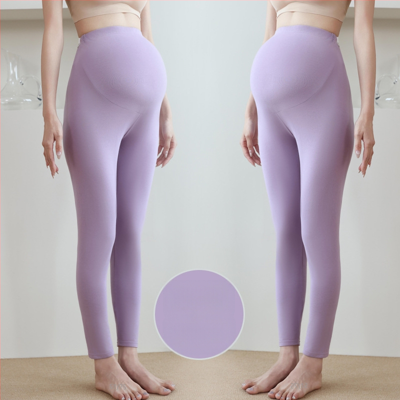 Grūtnieču kokvilnas siltās bikses, 90–95% kokvilna, vēdera atbalsts, vidēja biezuma, rudens–ziemas 2025, pieguļošs piegriezums