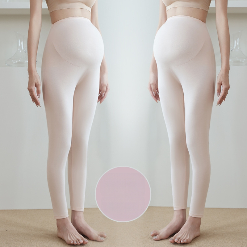 Grūtnieču kokvilnas siltās bikses, 90–95% kokvilna, vēdera atbalsts, vidēja biezuma, rudens–ziemas 2025, pieguļošs piegriezums