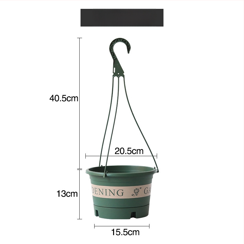 Ghiveci suspendat, plastic reciclat, respirabil, rezistent la deformări, durabil