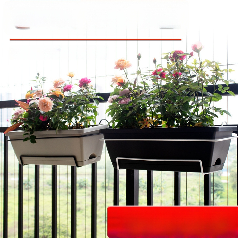 Ghiveci de flori din plastic, dreptunghiular, pentru podea, în stil nordic, pentru grădinărit la domiciliu.